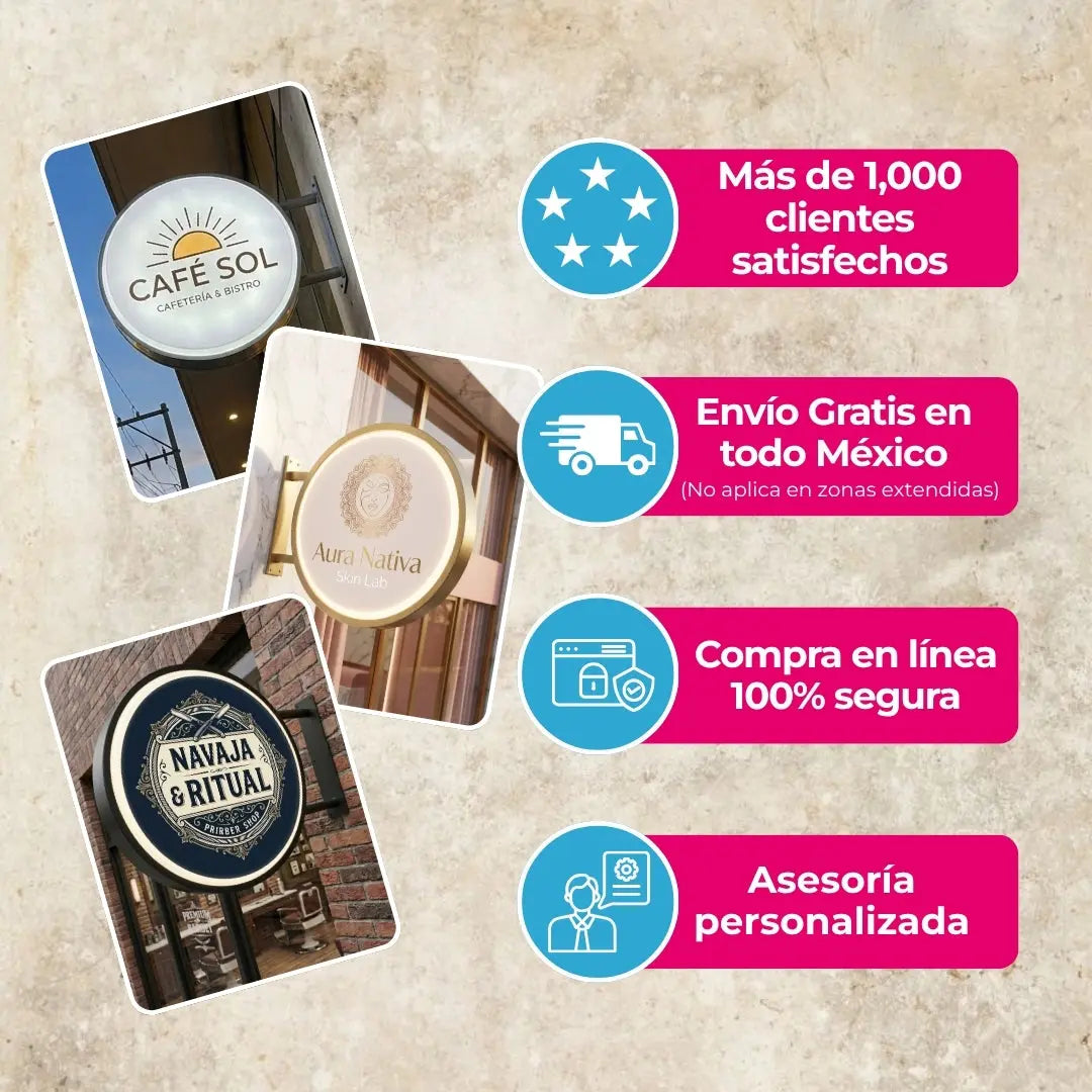 Caja de Luz «Caja de Luz Circular Doble Vista» — primer plano de la luz LED