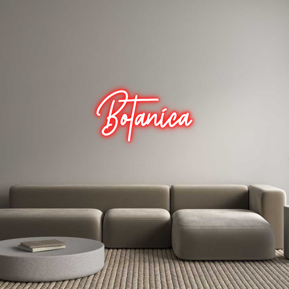 Frase Personalizada Neón Botanica