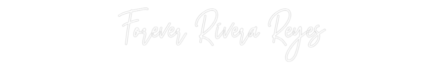 Frase Personalizada Neón Forever River...