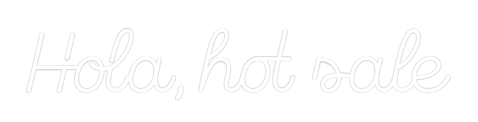 Frase Personalizada Neón Hola, hot sale