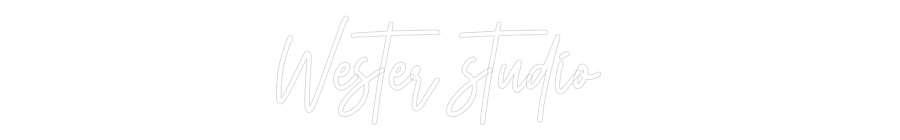 Frase Personalizada Neón Wester studio