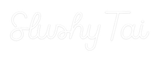 Frase Personalizada Neón Slushy Tai
