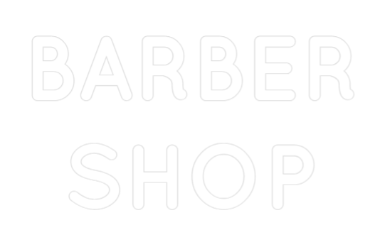 Frase Personalizada Neón BARBER
SHOP