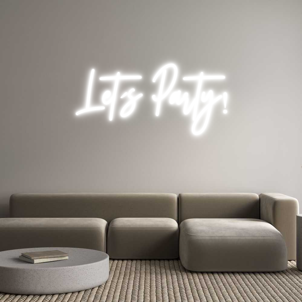 Frase Personalizada Neón Let´s Party!
