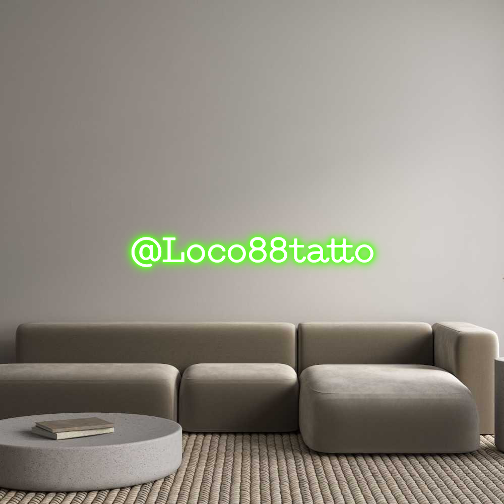 Frase Personalizada Neón @Loco88tatto