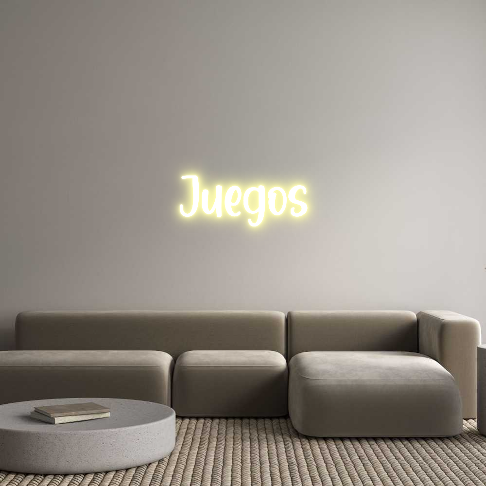 Frase Personalizada Neón Juegos