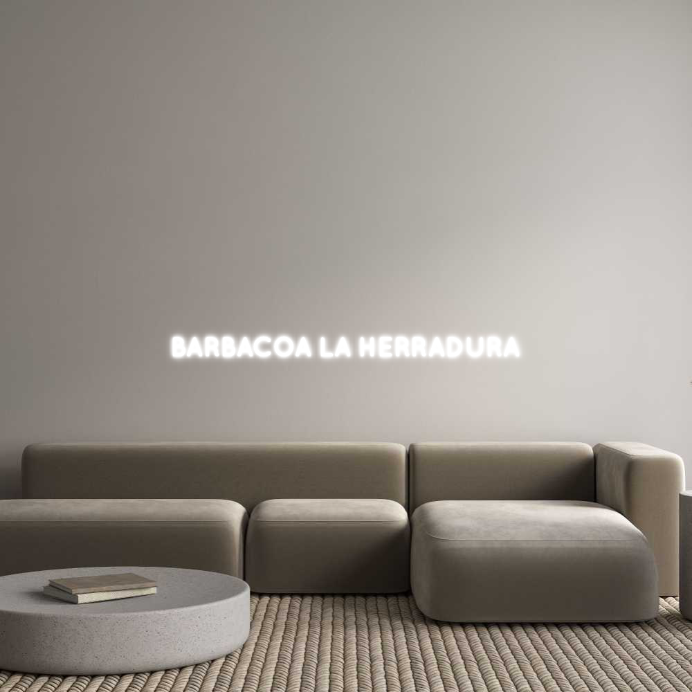 Frase Personalizada Neón BARBACOA LA H...