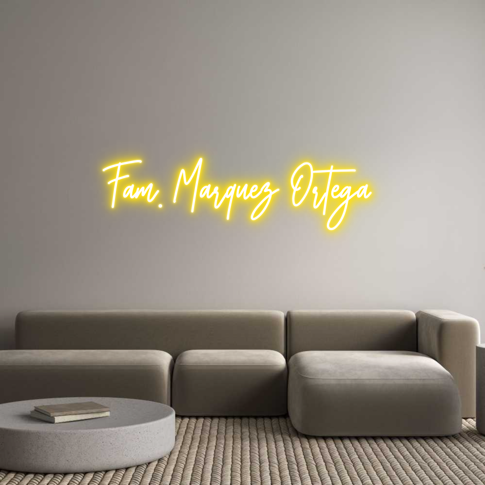 Frase Personalizada Neón Fam. Marquez ...