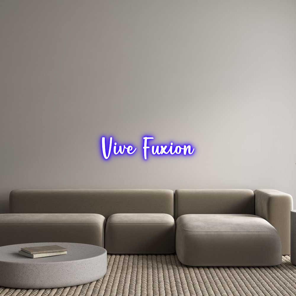 Frase Personalizada Neón Vive Fuxion