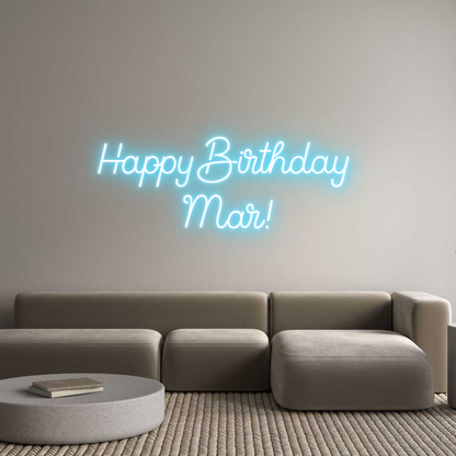 Custom Neon: Happy Birthda...