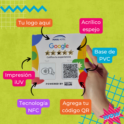 Tablero de Reseñas NFC