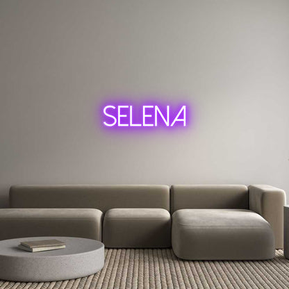 Custom Neon: SELENA