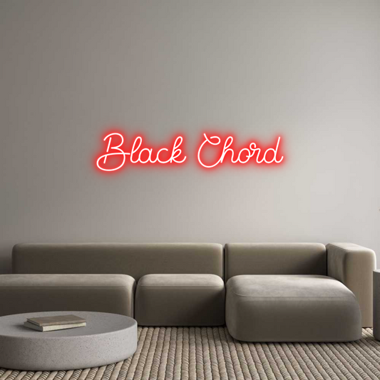 Custom Neon: Black Chord