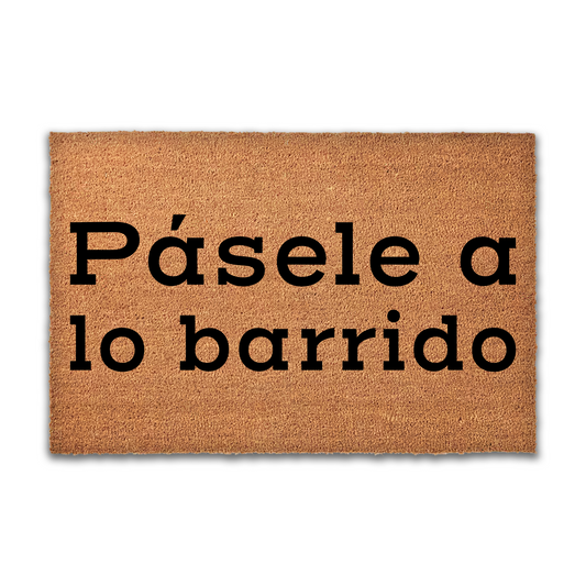 Tapete de entrada - Pasele a lo barrido