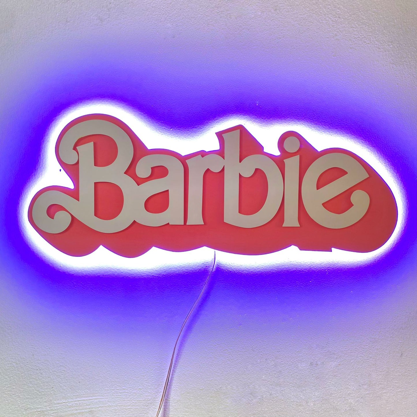 Logotipo Barbie con luz led