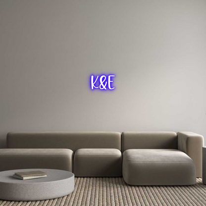 Frase Personalizada Neón K&E