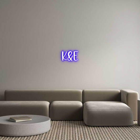 Frase Personalizada Neón K&E