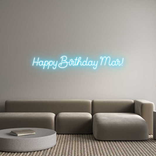 Custom Neon: Happy Birthda...