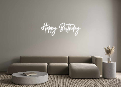 Custom Neon: Happy Birthday