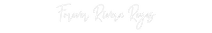 Frase Personalizada Neón Forever River...