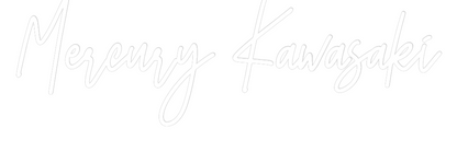 Frase Personalizada Neón Mercury Kawas...