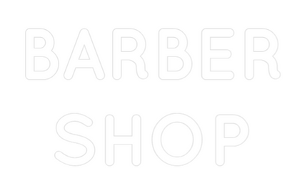 Frase Personalizada Neón BARBER
SHOP