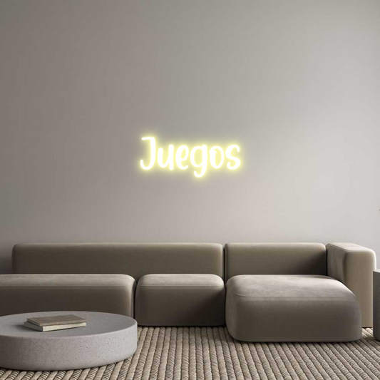 Frase Personalizada Neón Juegos