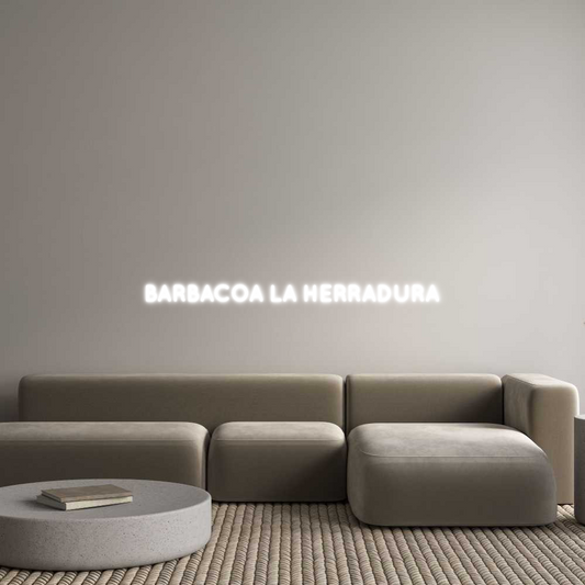 Frase Personalizada Neón BARBACOA LA H...