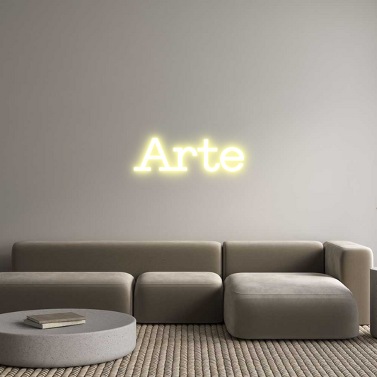 Frase Personalizada Neón Arte