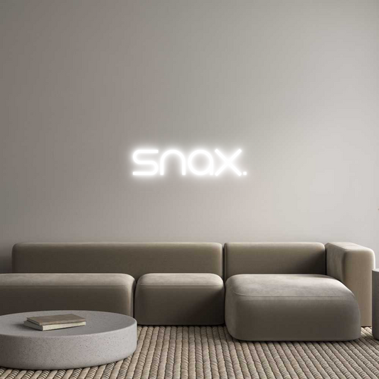 Frase Personalizada Neón snaX.