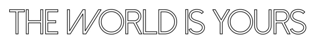 Letrero de neón LED «Frase Personalizada Neón THE WORLD IS YO...» — detalle del acabado en acrílico