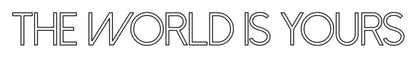 Letrero de neón LED «Frase Personalizada Neón THE WORLD IS YO...» — detalle del acabado en acrílico