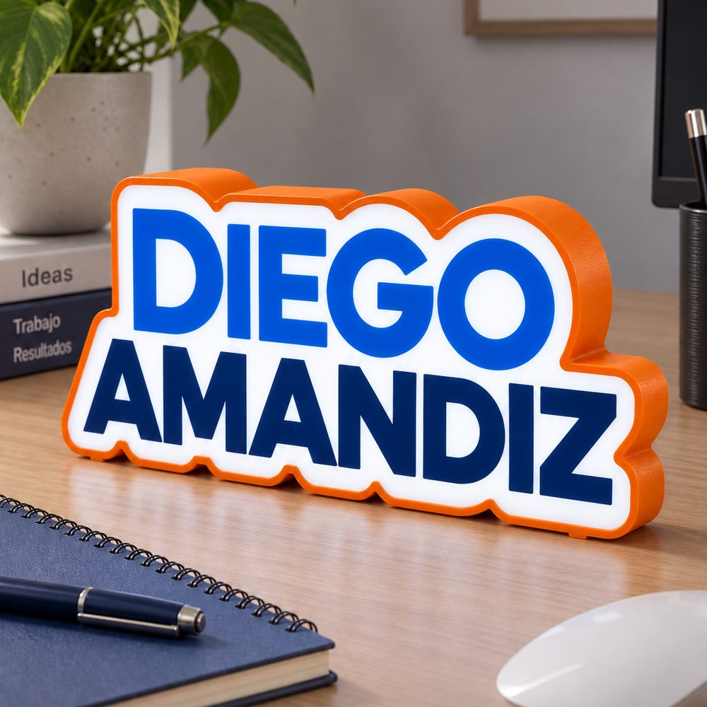 Caja de luz con canto en impresión 3D