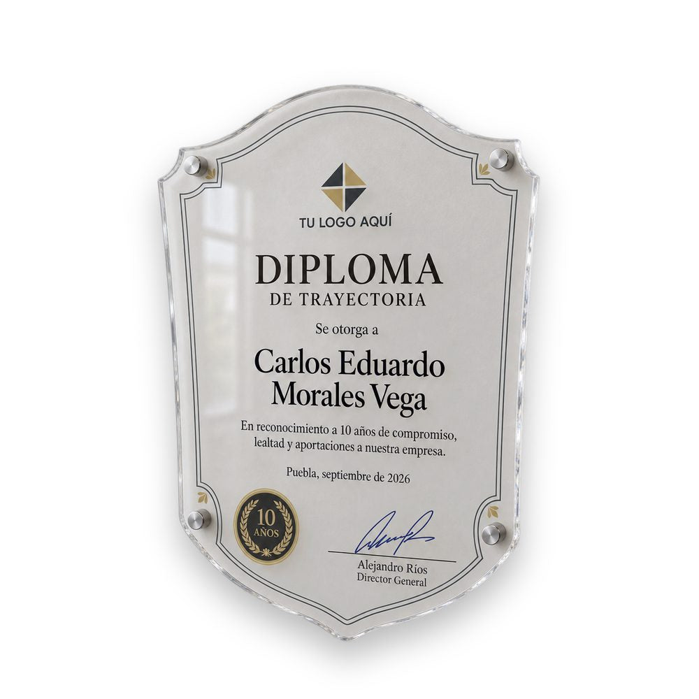 Diploma de acrílico · foto 2