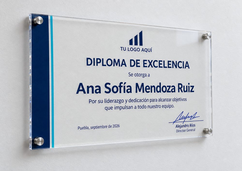 Diploma de acrílico · foto 3