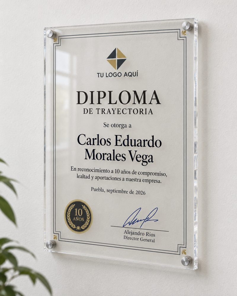 Diploma de acrílico · foto 4