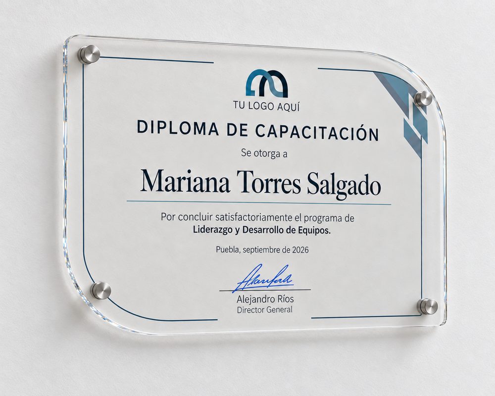 Diploma de acrílico · foto 5